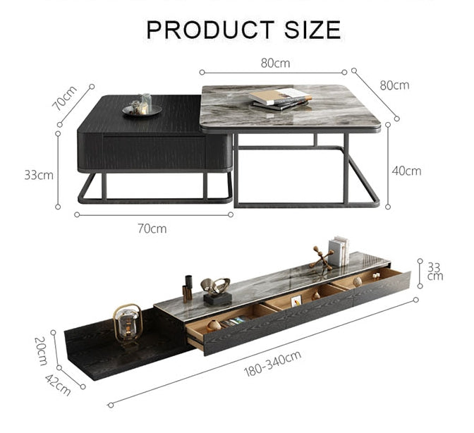 Nathan TV Stand, Sintered Stone