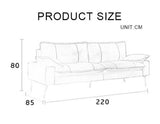 Caudill Two Seater Sofa, Cowhide Leather