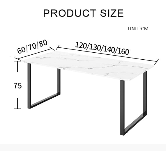 Casson Office Desk, Sintered Stone