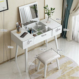 Fragoso Dressing Table With Mirror, Oak