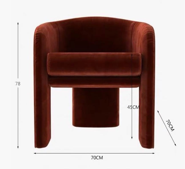 Milo Baughman Armchair, Velvet