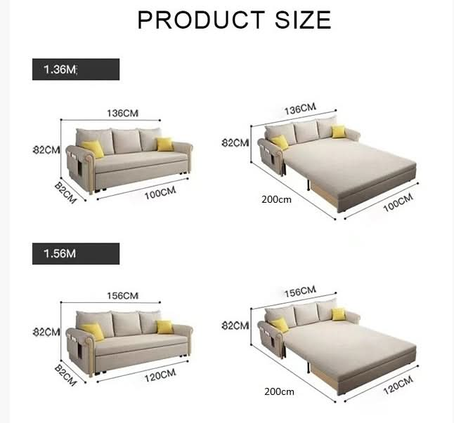 Braylene Three Seater Sofa Bed