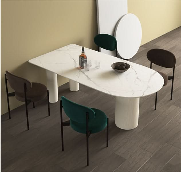 La Plainville Dining Table, White