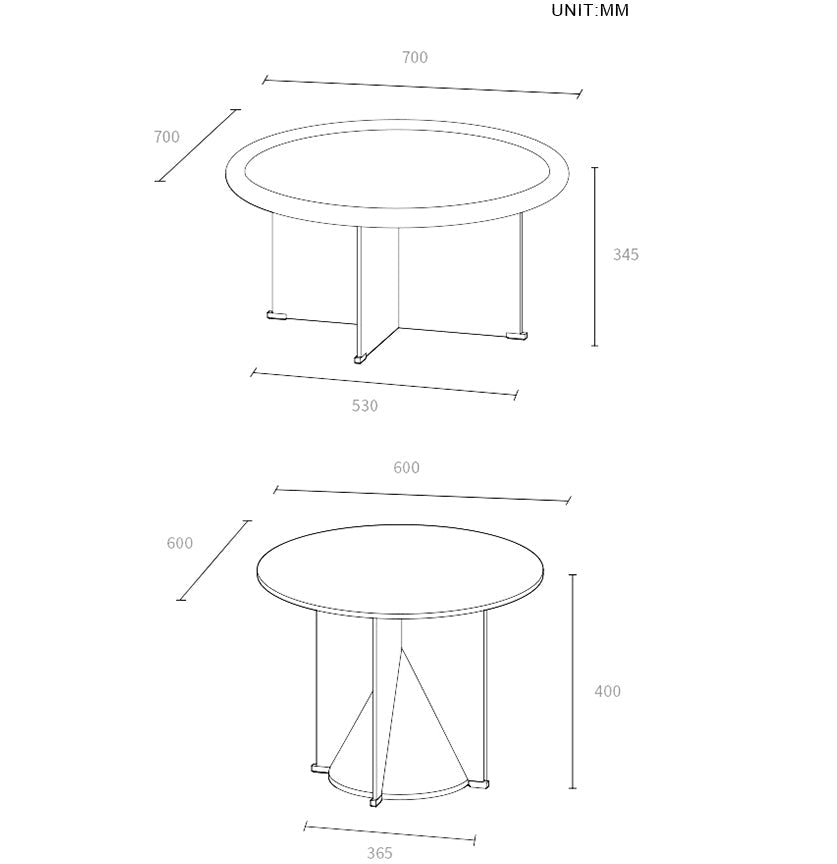 Cameron Nesting Coffee Table Set, Black