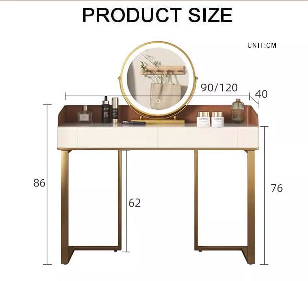 Dunbar Dressing Table With LED Mirror