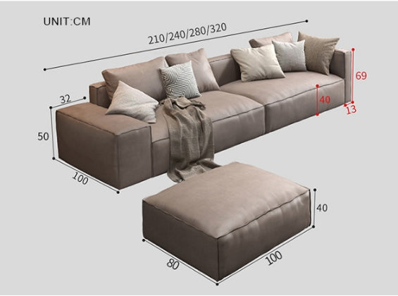 Hartste Three Seater Sofa, Leathaire