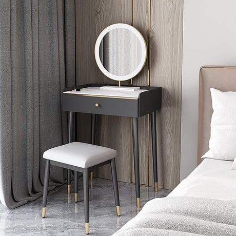 Tulip Dressing Table With LED Mirror And Stool | Weilai Concept