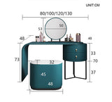 Noorali Dressing Table with Mirror, More Colors Available