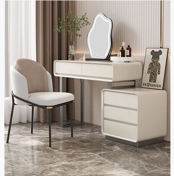 Dobson Dressing Table With LED Mirror 80cm For Display