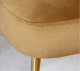 Dwight Dining Chair, Gold Frame