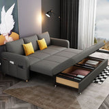 Gabriel Two Seater Sofa Bed, Linen | Weilai Concept