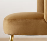 Dwight Dining Chair, Gold Frame