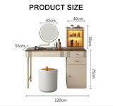 Aden Dressing Table Set With Mirror