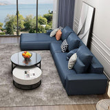 Nevaeh Three Seater Corner Sofa, Leathaire | Weilai Concept