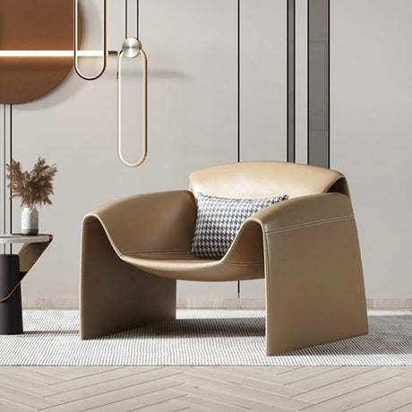 U Shape Armchair, Leather | Weilai Concept