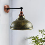 Metal Curvy Brushed Industrial Wall Mounted Wall Lamp Light~3459-4