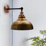 Metal Curvy Brushed Industrial Wall Mounted Wall Lamp Light~3459-0