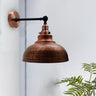 Metal Curvy Brushed Industrial Wall Mounted Wall Lamp Light~3459-3