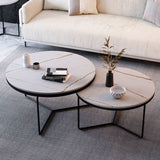 Morden Stone Round Nesting Coffee Table Set | Weilai Concept