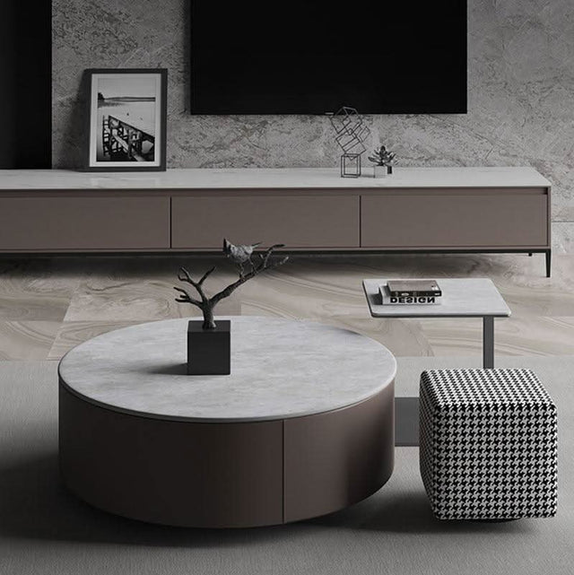 Alvis Coffee Table Set, Sintered Stone | Weilai Concept