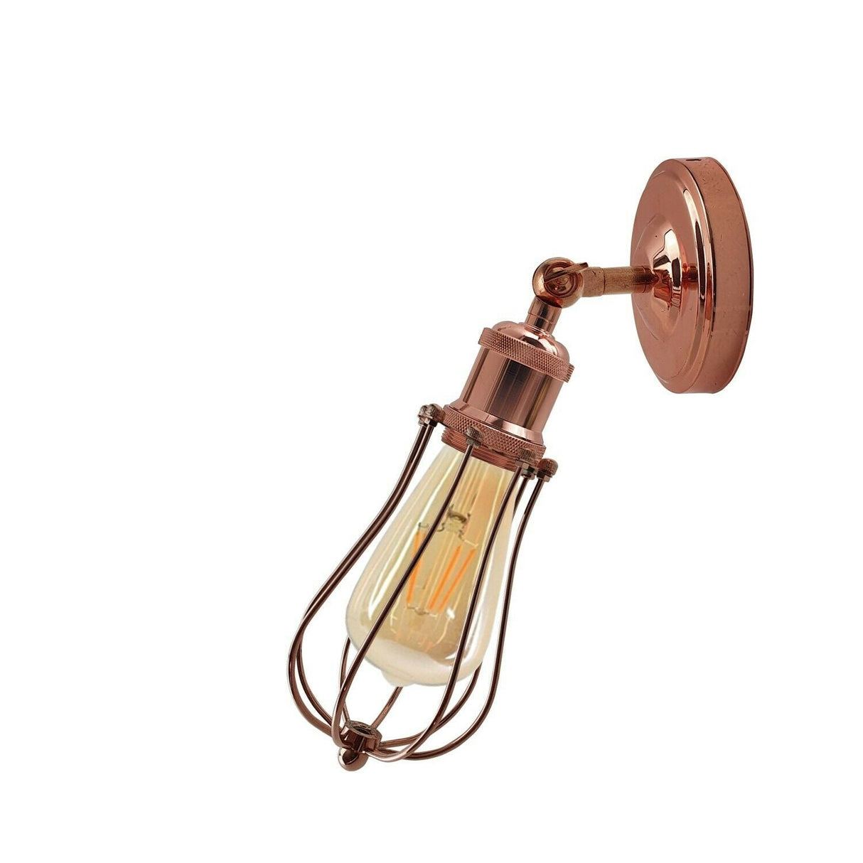 Industrial Vintage Retro Rose Gold Sconce Wall Light Lamp Fitting Fixture~3731-1