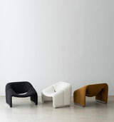 Wawa Accent Chair, Armchair, White Lamb Wool | Weilai Concept