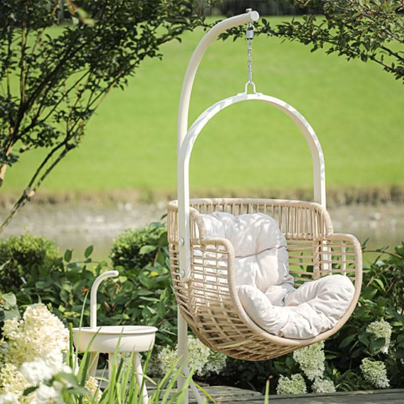 Galilea Rattan Garden Hanging Egg Chair with Stand, Indoor / Outdoor Furniture | Weilai Concept