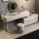 Davidson Dressing Table With LED Mirror, Extendable, Corner Dressing Table