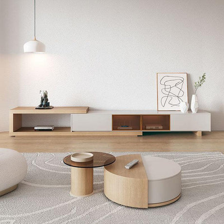 Ndre Nesting Coffee Table With TV Stand, Living Room Set | Weilai Concept