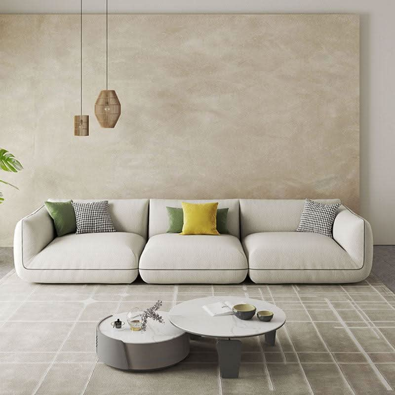 TOFU Agnes Three Seater Corner Sofa, Suede | Weilai Concept