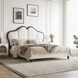 Tracy Cream Double Bed, White | Weilai Concept