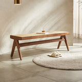 Patrick Rattan Bench, Ash Wood