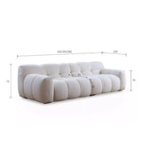 Tasya Three Seater Sofa, Cashmere