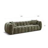 Winslow Pumpink Three Seater Sofa, Boucle