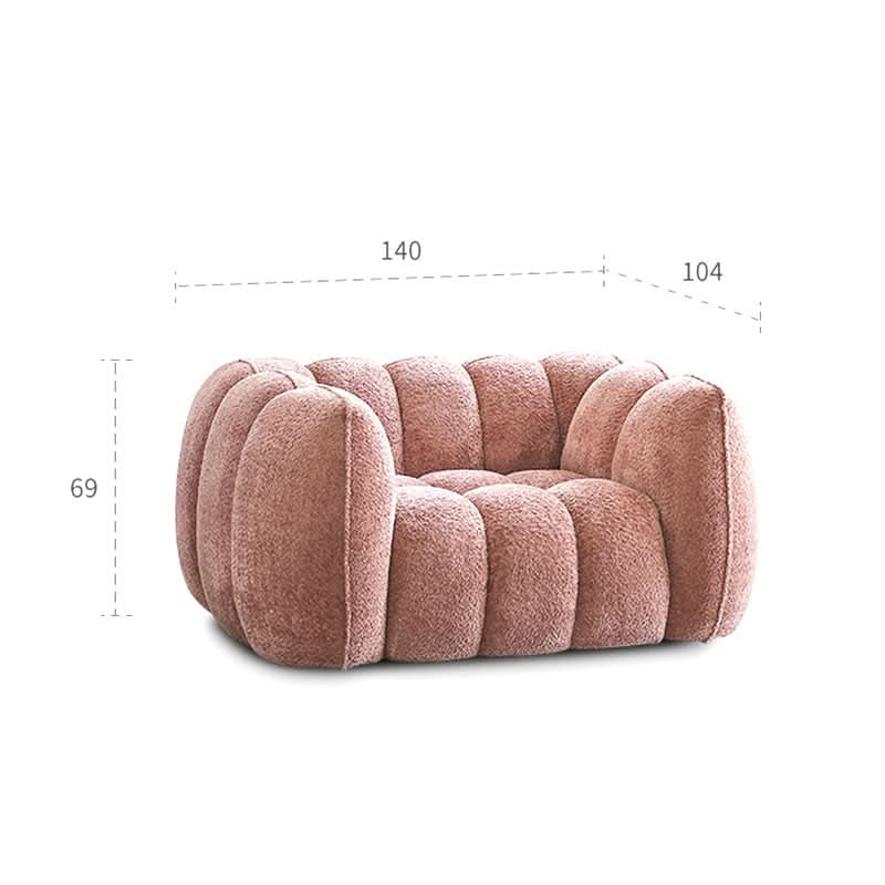 Welton Pumpkin Armchair, Boucle