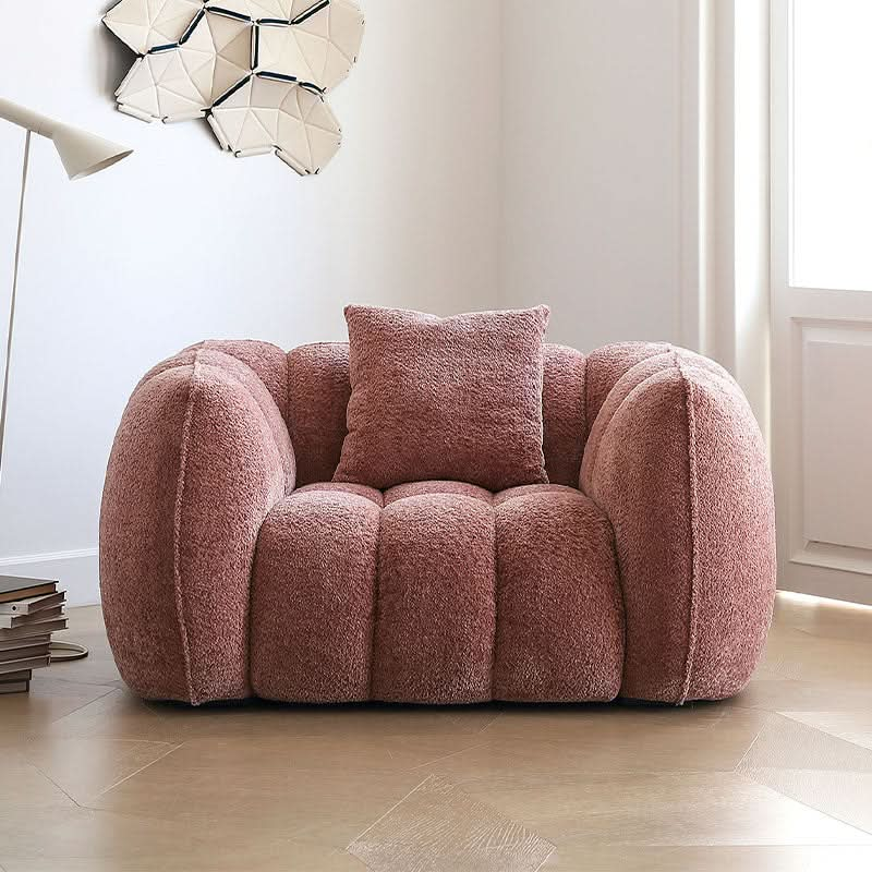 Welton Pumpkin Armchair, Boucle