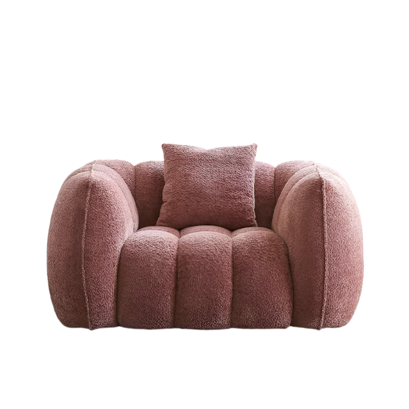 Welton Pumpkin Armchair, Boucle