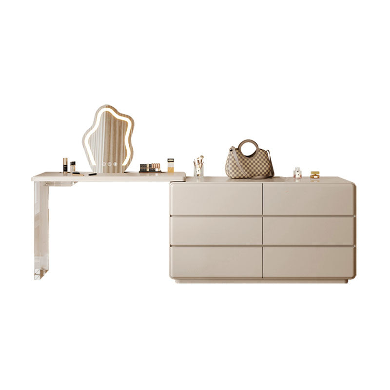 Dominic Dressing Table With Sideboard and LED Mirror