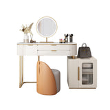 Hines Dressing Table with Mirror, Cream