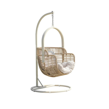 Galilea Rattan Garden Hanging Egg Chair with Stand, Indoor / Outdoor Furniture | Weilai Concept