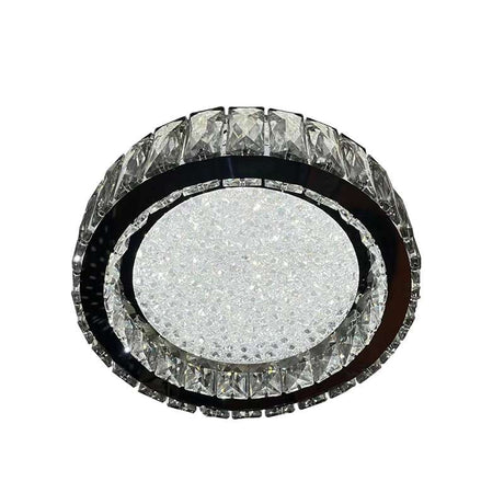 Modern LED Crystal Flush Mounted Ceiling Lamp Round Chandelier Light~5007-6