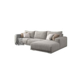 Frances Three Seater Corner Sofa, Cotton Linen | Weilai Concept