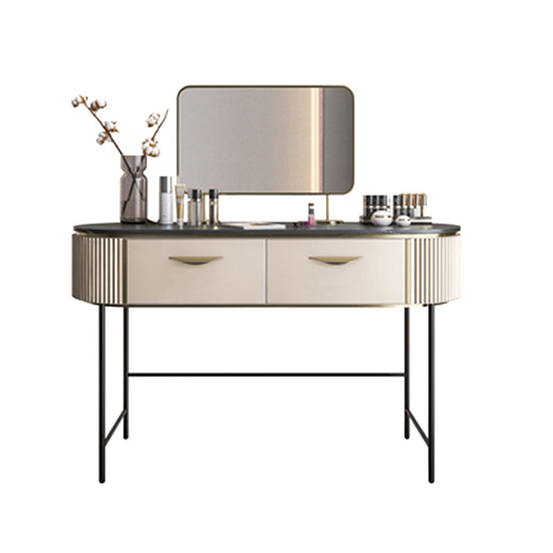 Elmore Dressing Table with Mirror and Stool | Weilai Concept