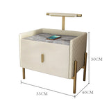 Taro Bedside Table, Cream