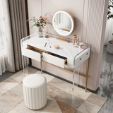 Kitoko Clear Dressing Table, White