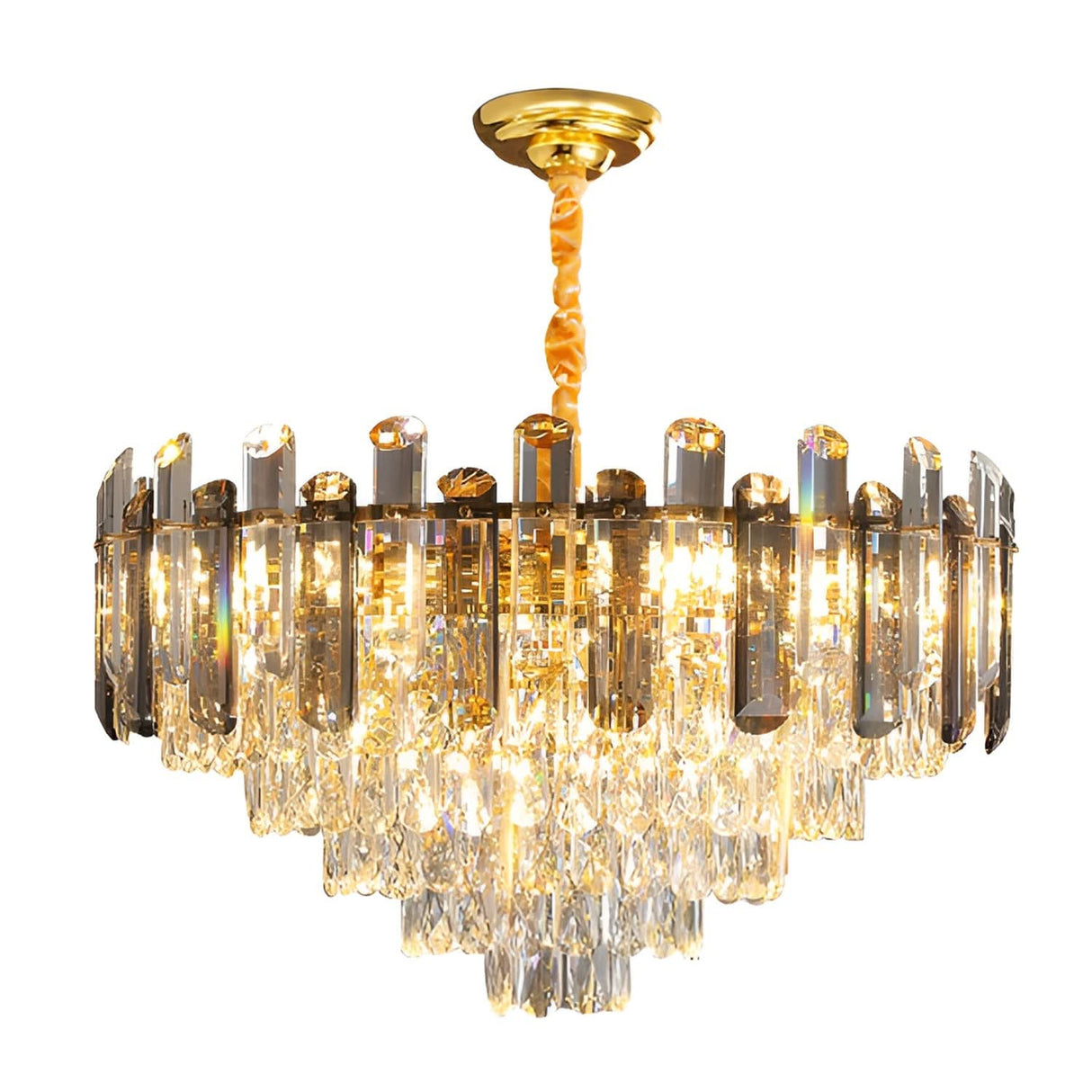 Modern Crystal Round Ceiling Light Chandeliers with Crystal Hanging Lamp~4802-7