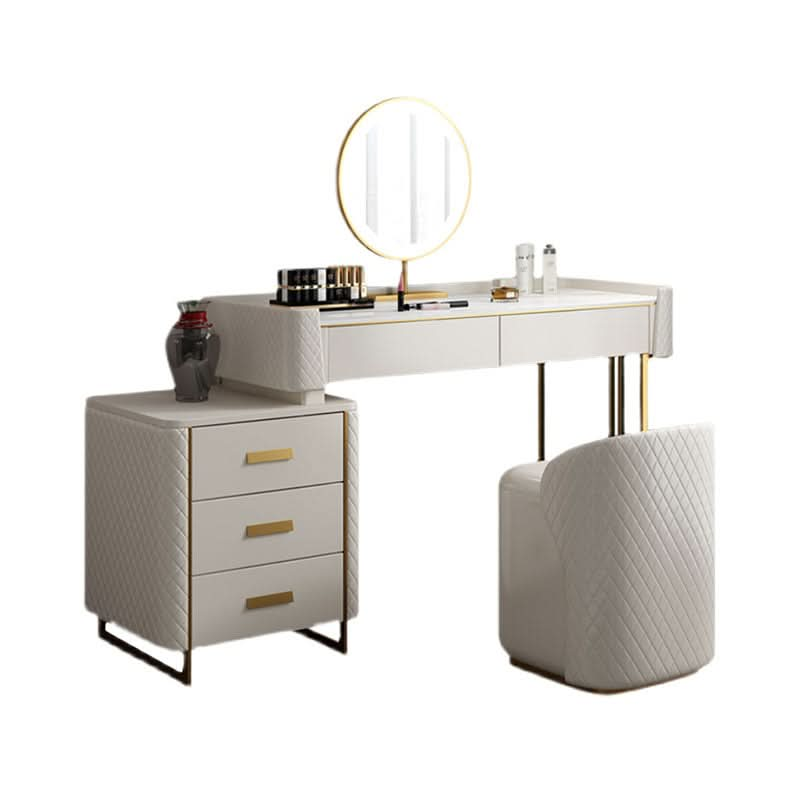 Allurea Dressing Table With LED Mirror, Grey | Weilai Concept