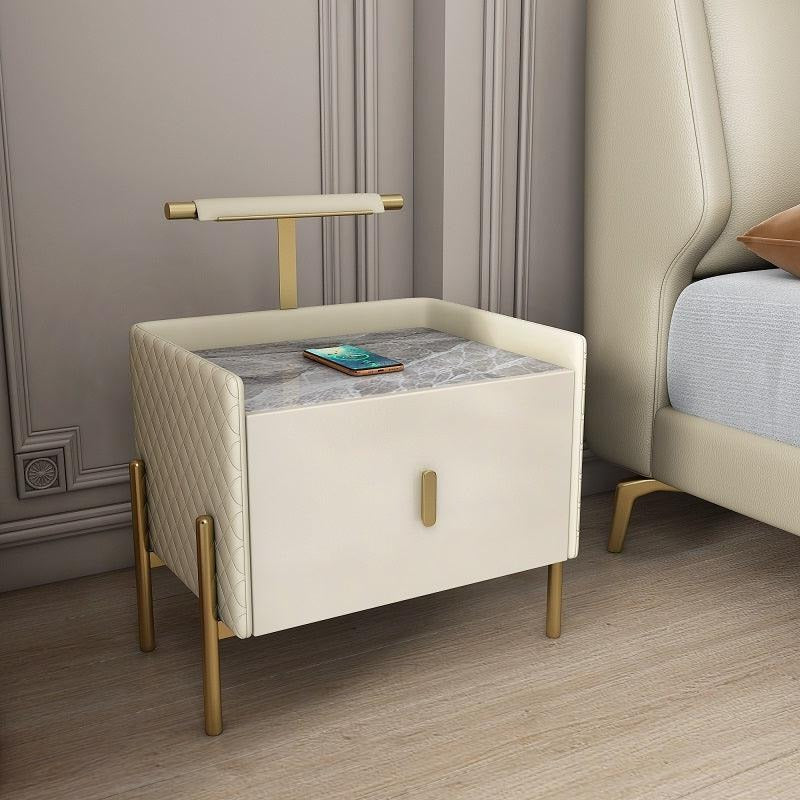 Taro Bedside Table, Beige | Weilai Concept