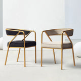 Dwight Dining Chair, Gold Frame | Weilai Concept