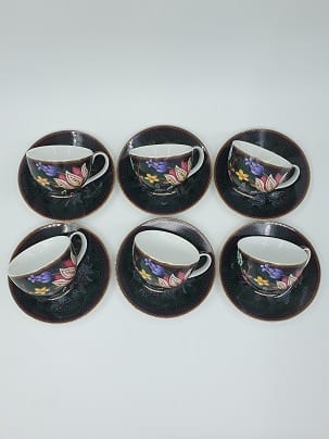 Bloom Peacock - Espresso Set (Cup and Saucer) x 6-1